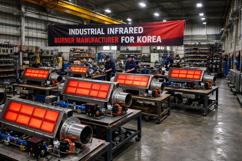 Industrial Infrared Burner Manufacturer for Korea