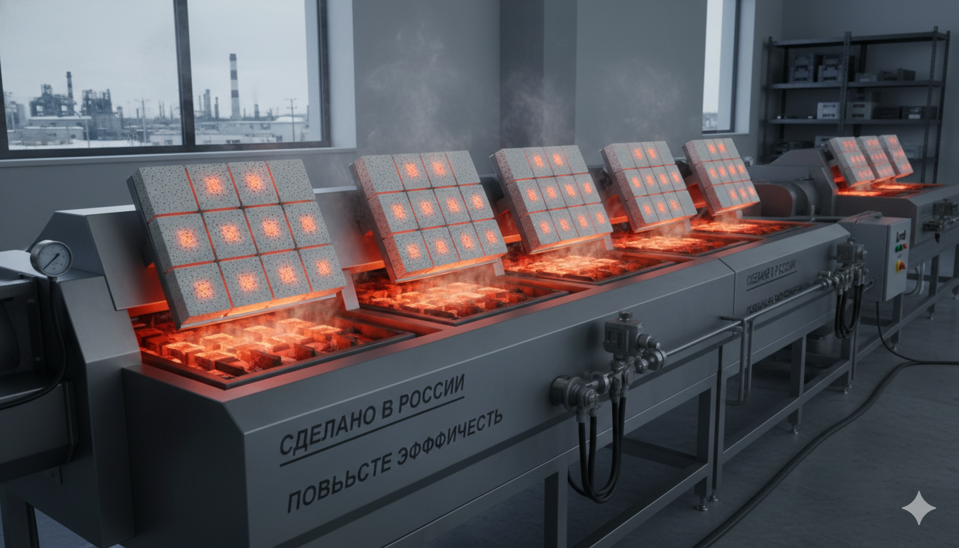 Industrial Ceramic Infrared Gas Burners for Food Processing Equipment in Russia: Boost Efficiency Today