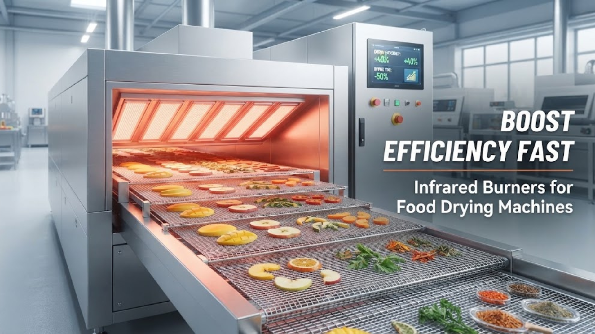 Infrared Burners for Food Drying Machines